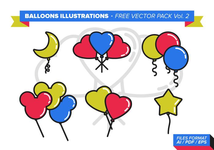 Balloons Illustrations Free Vector Pack Balloons Illustrations Free Vector Pack