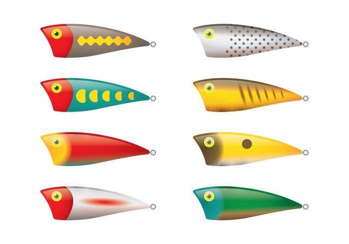 Salt Water Fishing Lure Vectors