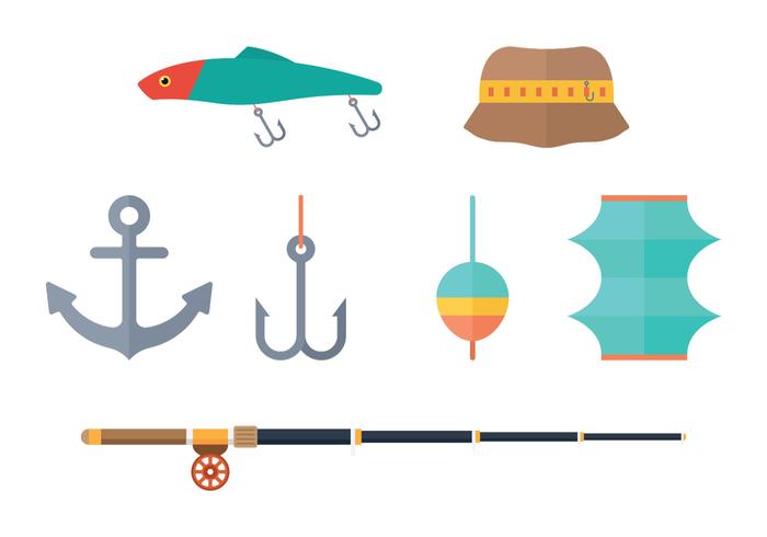 Fiishing Lure Flat Icon Fiishing Lure Flat Icon
