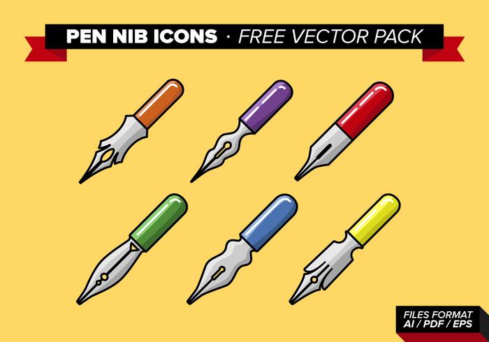 Pen Nib Icons Free Vector Pack Pen Nib Icons Free Vector Pack