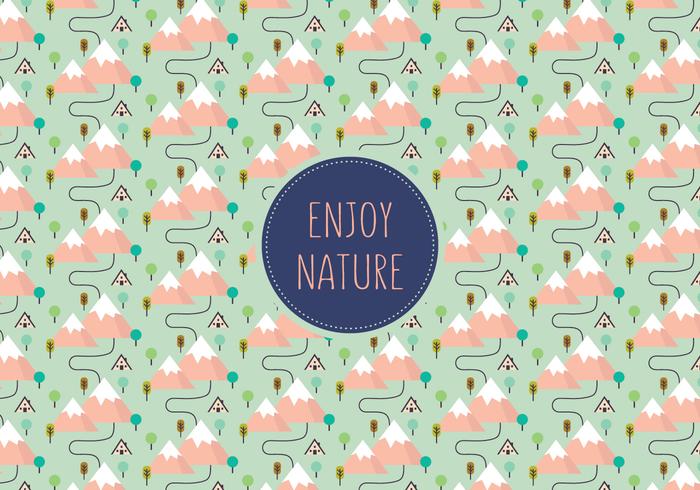 Landscape pattern background vector