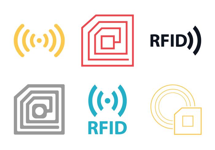 Libre Rfid Icono de vectores