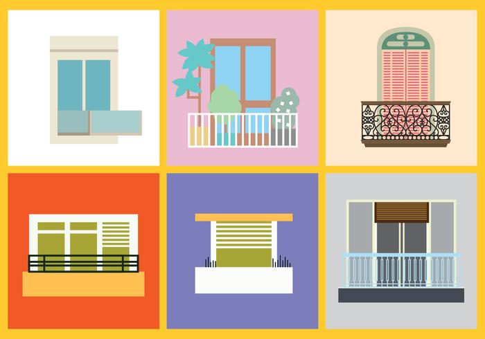 Balcony Vector Pack Balcony Vector Pack