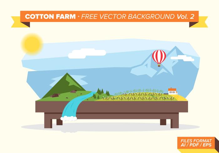 Cotton Farm Free Vector Background Vol. 2 Cotton Farm Free Vector Background Vol. 2