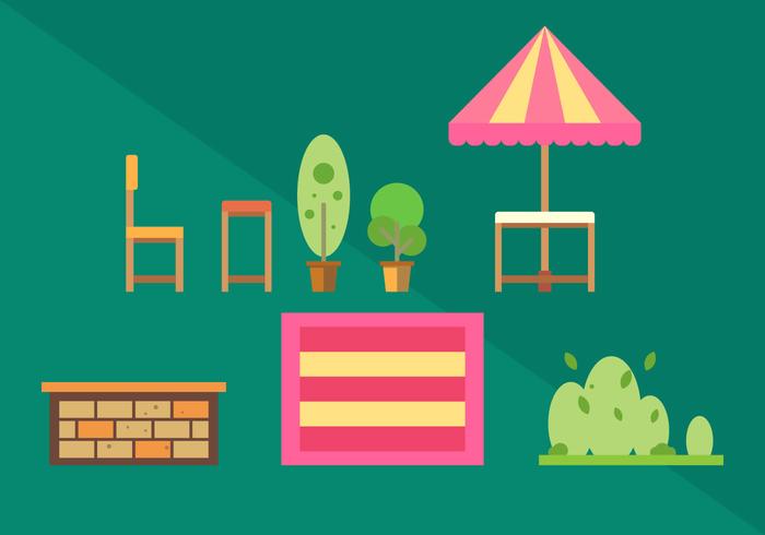 Free Family Picnic Vector Ilustraciones # 2