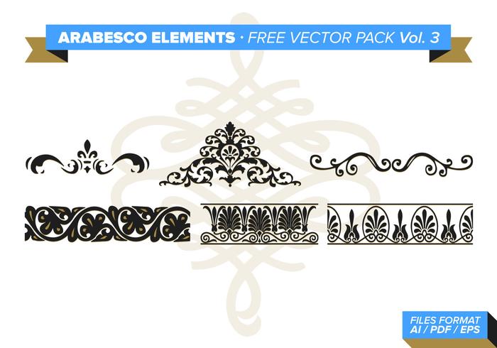 Arabesco Elements Free Vector Pack Vol. 3 Arabesco Elements Free Vector Pack Vol. 3