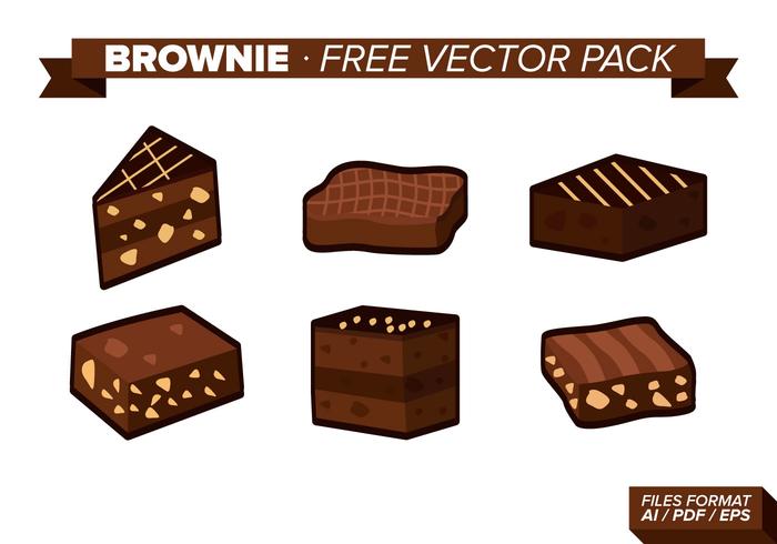 Brownie Free Vector Pack Brownie Free Vector Pack