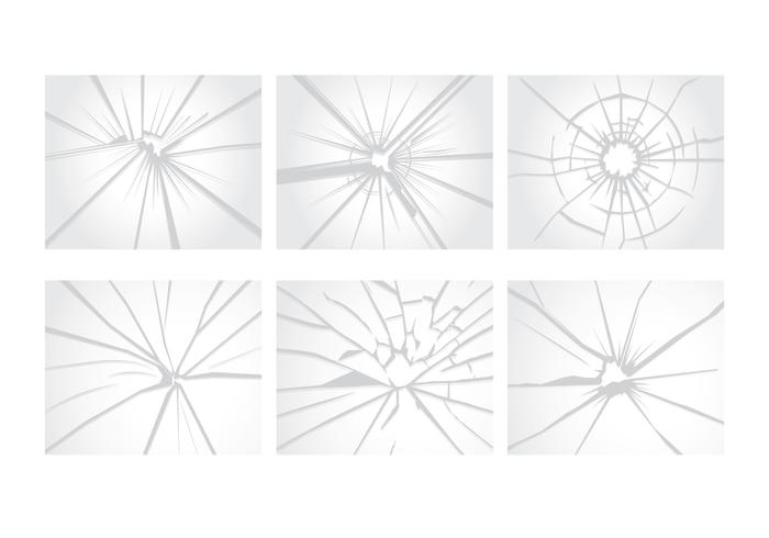 Cracked Glass Vectors Cracked Glass Vectors