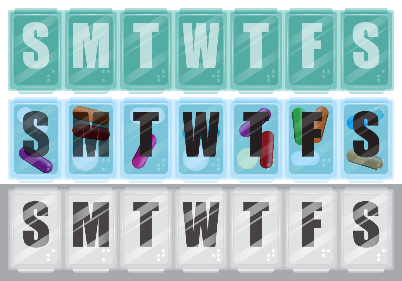 Pill Box Vectors 103924 Vector Art at Vecteezy