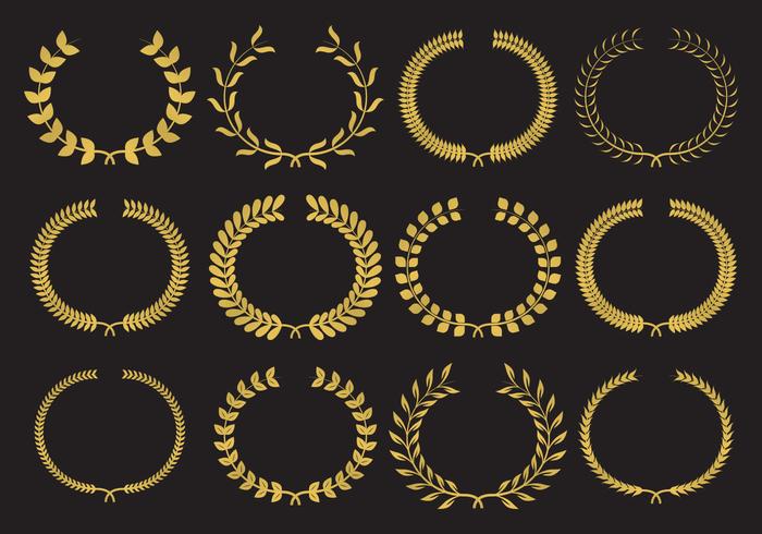 Gold Wreath Vectors