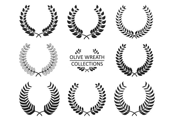 Olive Wreath Vector Collections