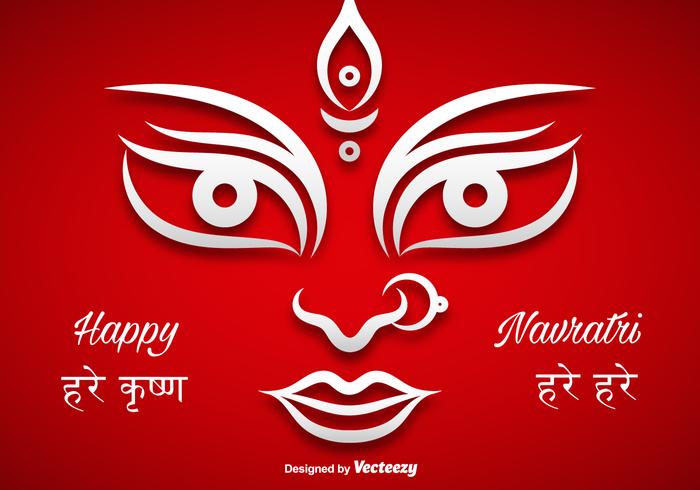 Durga puja vector illustration