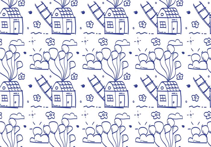 Free Balloons Pattern 10 vector