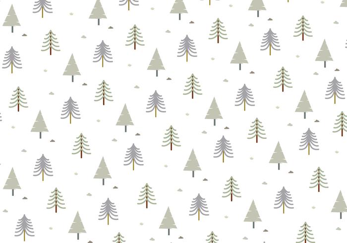 Tree Pattern Background Vector - Download Free Vector Art 