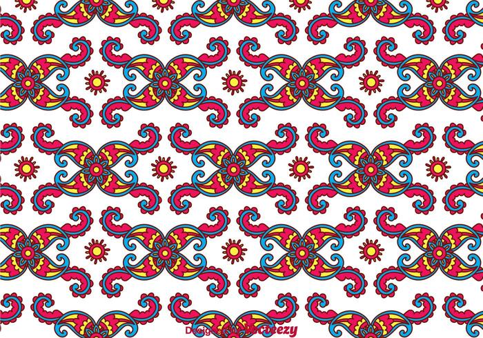 Colorful Paisley Background vector