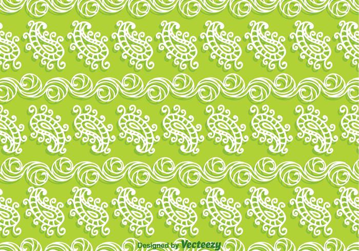 Paisley Green Background vector