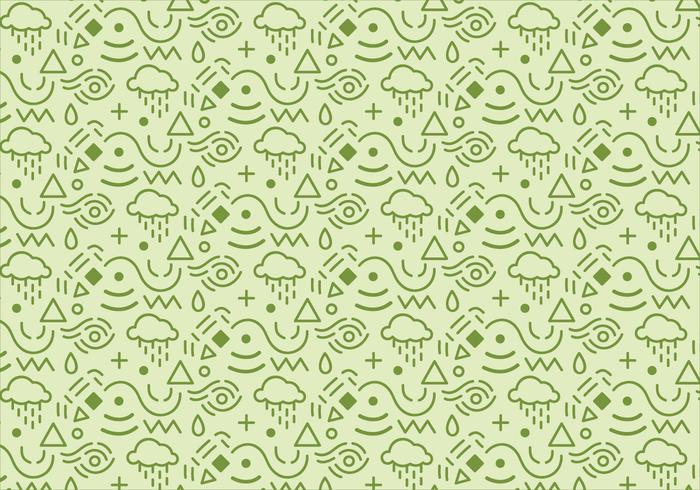 Abstract pattern background with green shapes vector