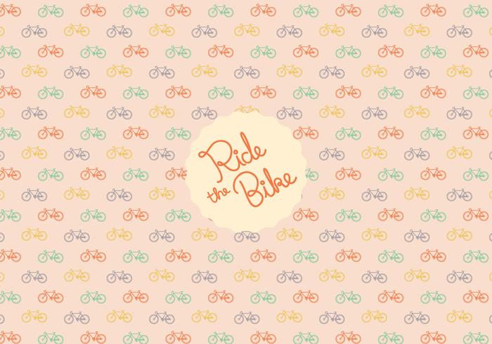 Bicycle pattern background vector