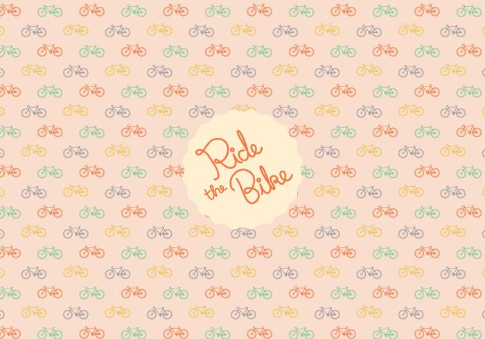 Bicycle pattern background vector