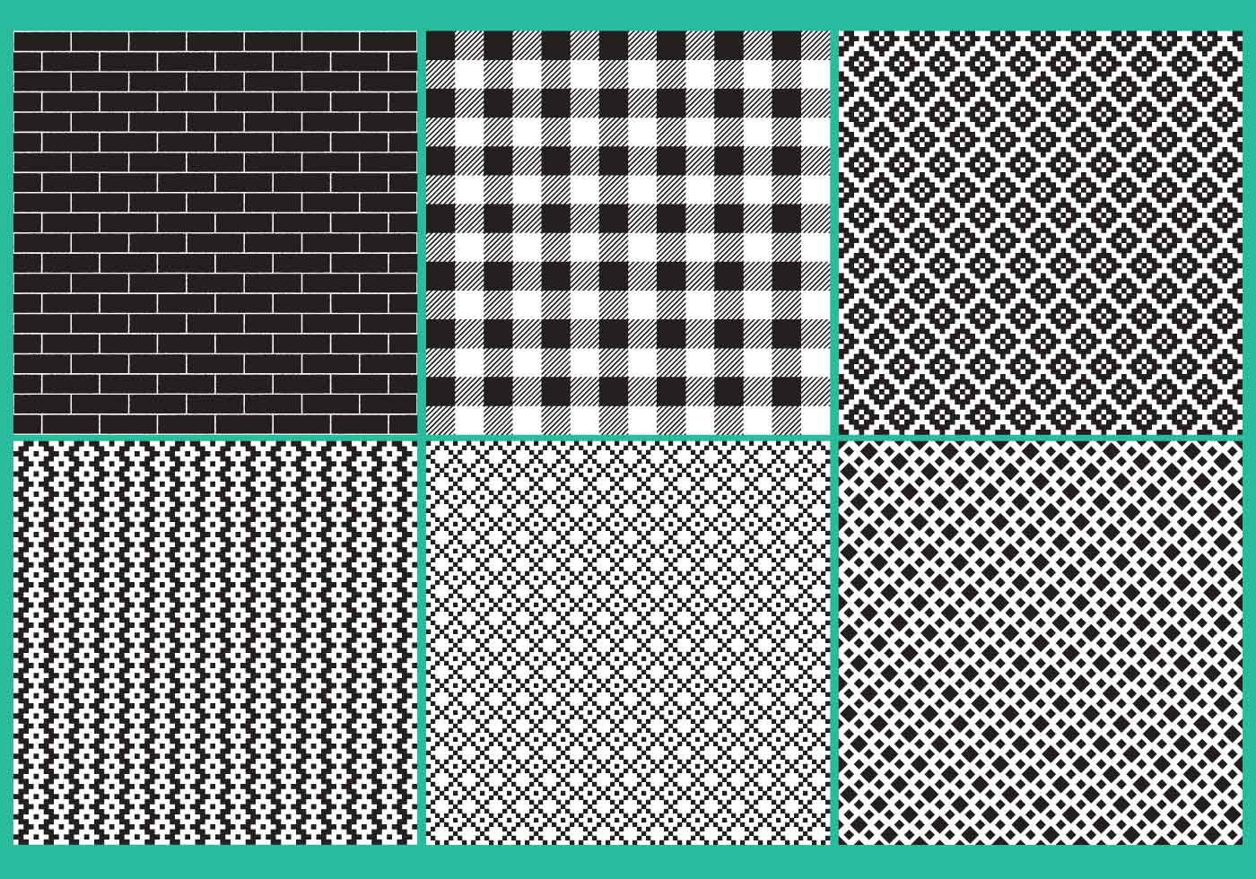 Black And White Block Pattern