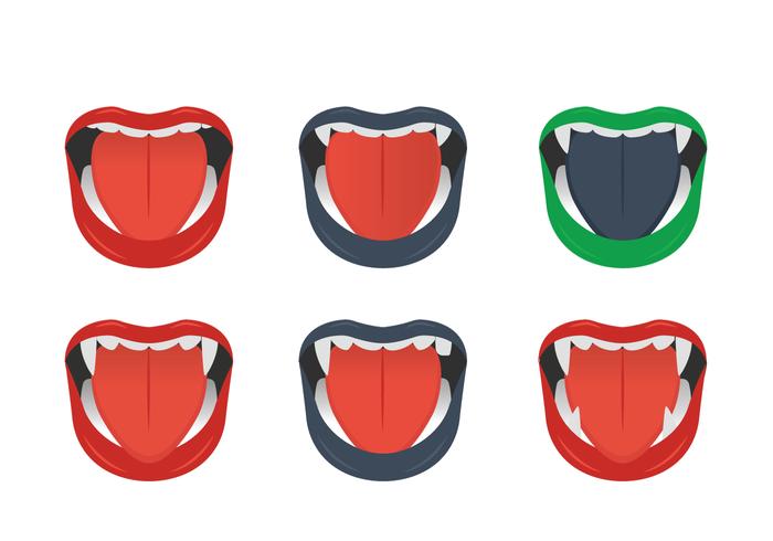 Dracula Teeth vector