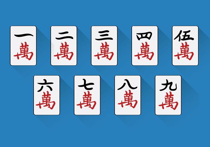 ícone De Peças Mahjong Cheias, Isoladas Em Fundo Azul. Emoji Do Jogo Do  Dragão Vermelho Mahjong Chinês. Vetor Ilustração Stock - Ilustração de  cassino, chinês: 266310606