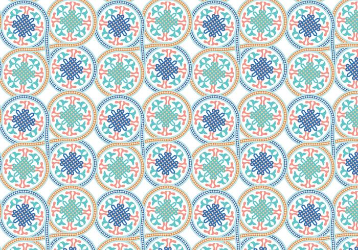 Circle Moroccan Pattern Background Vector
