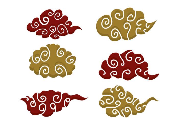 Chinese Clouds Vector