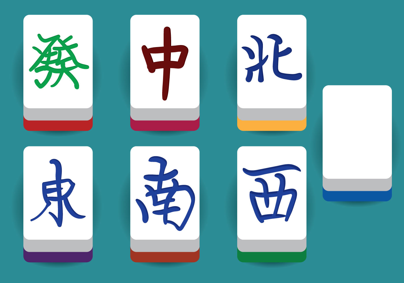 Download the Mahjong Vector Elements 104170