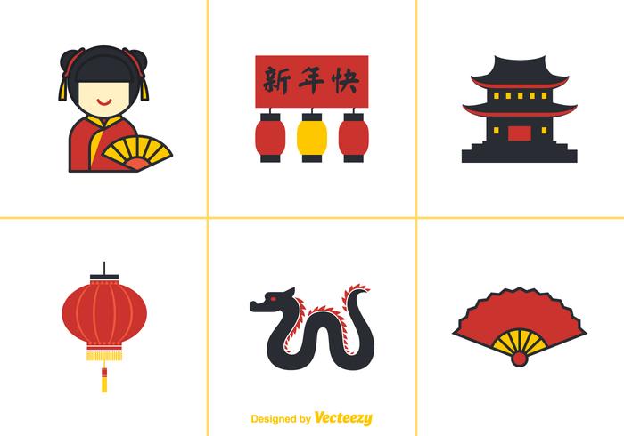 Free China Town Vector Elements