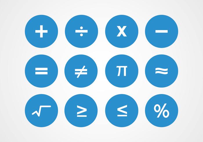 Math Symbols Vectors