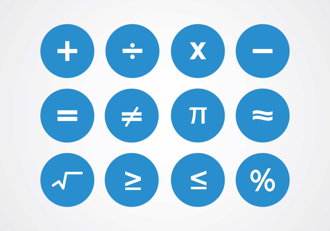 Math Symbols Vectors - Download Free Vector Art, Stock 