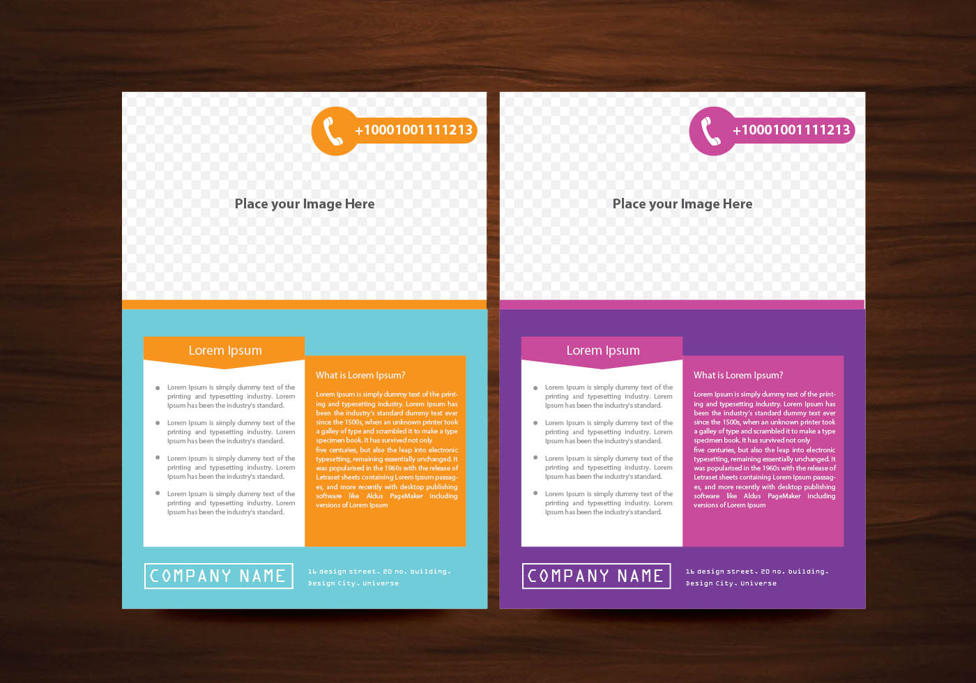 Creative Flyers Design in 2 colors - Download Free Vectors, Clipart Graphics & Vector Art