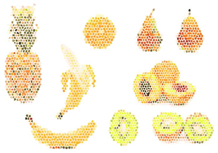Fruit pixel Illustration Fruit pixel Illustration