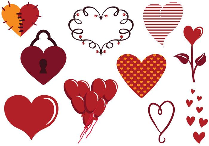 Free Heart Vectors