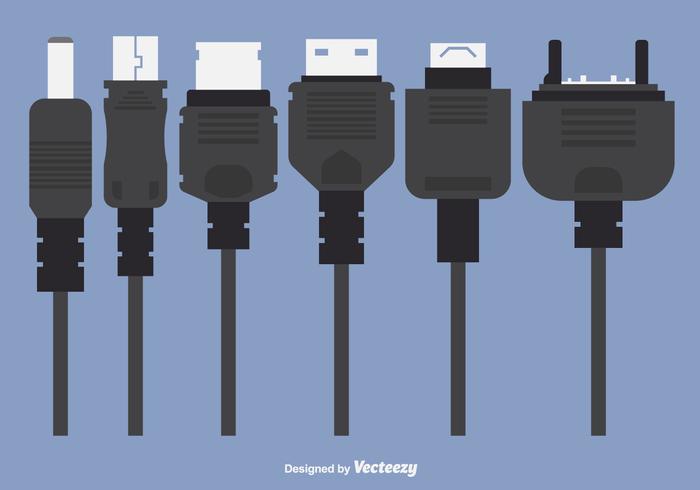 Phone Charger Plugs Vectors