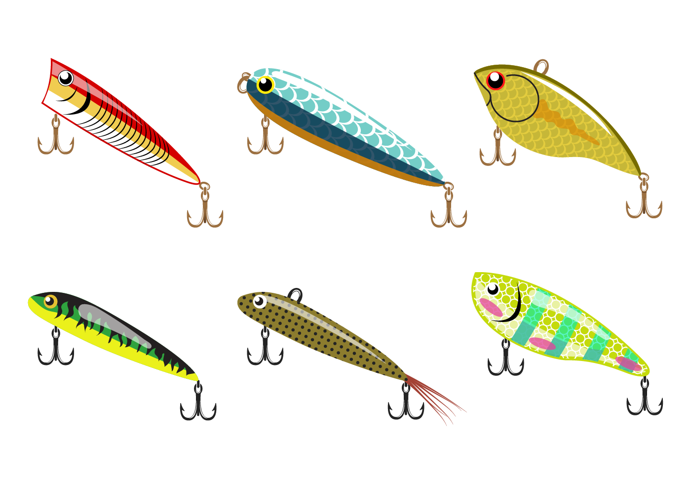 Download Free Fishing Lure Vector - Download Free Vector Art, Stock ...