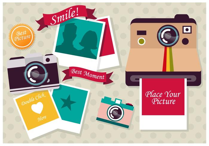 Photo Collage Vector Template Photo Collage Vector Template
