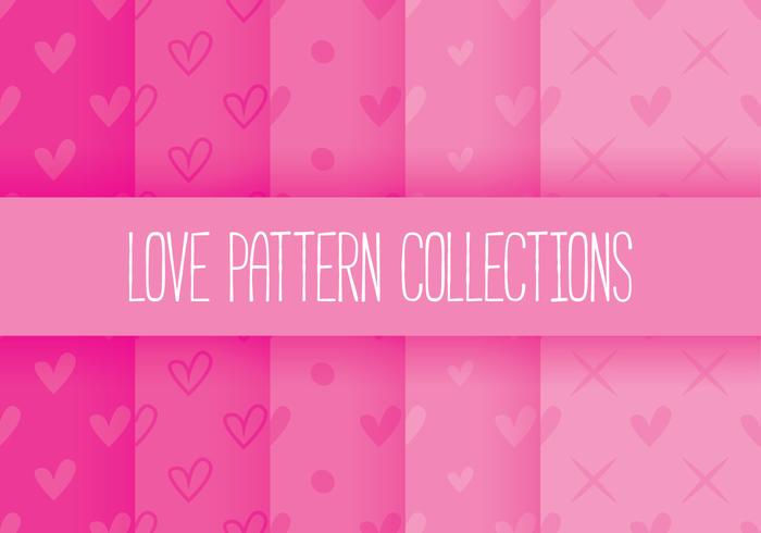 Love Pattern Collections vector
