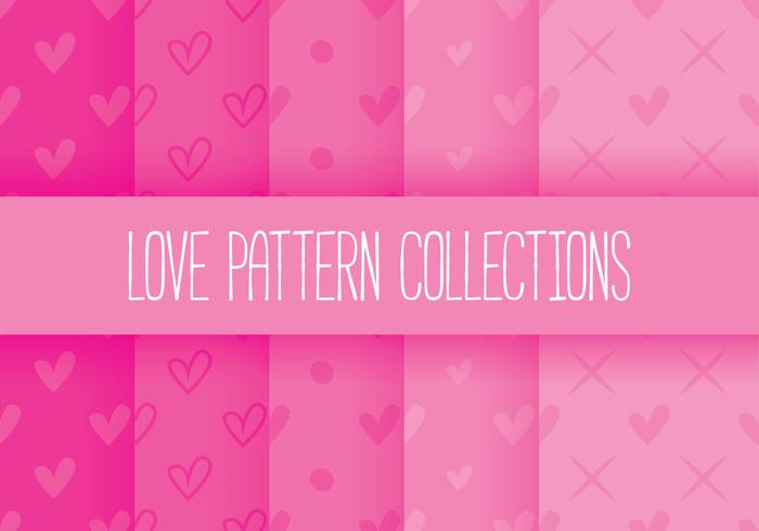 Love Pattern Collections vector