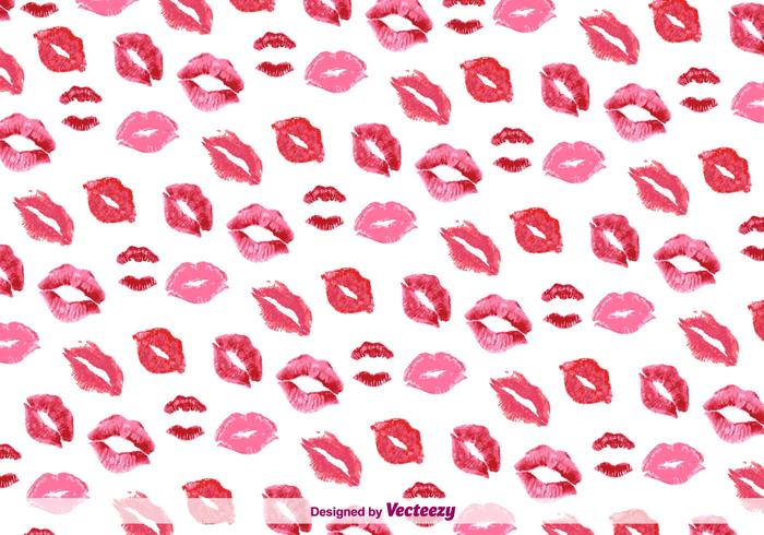 Kiss Background Pattern Vector