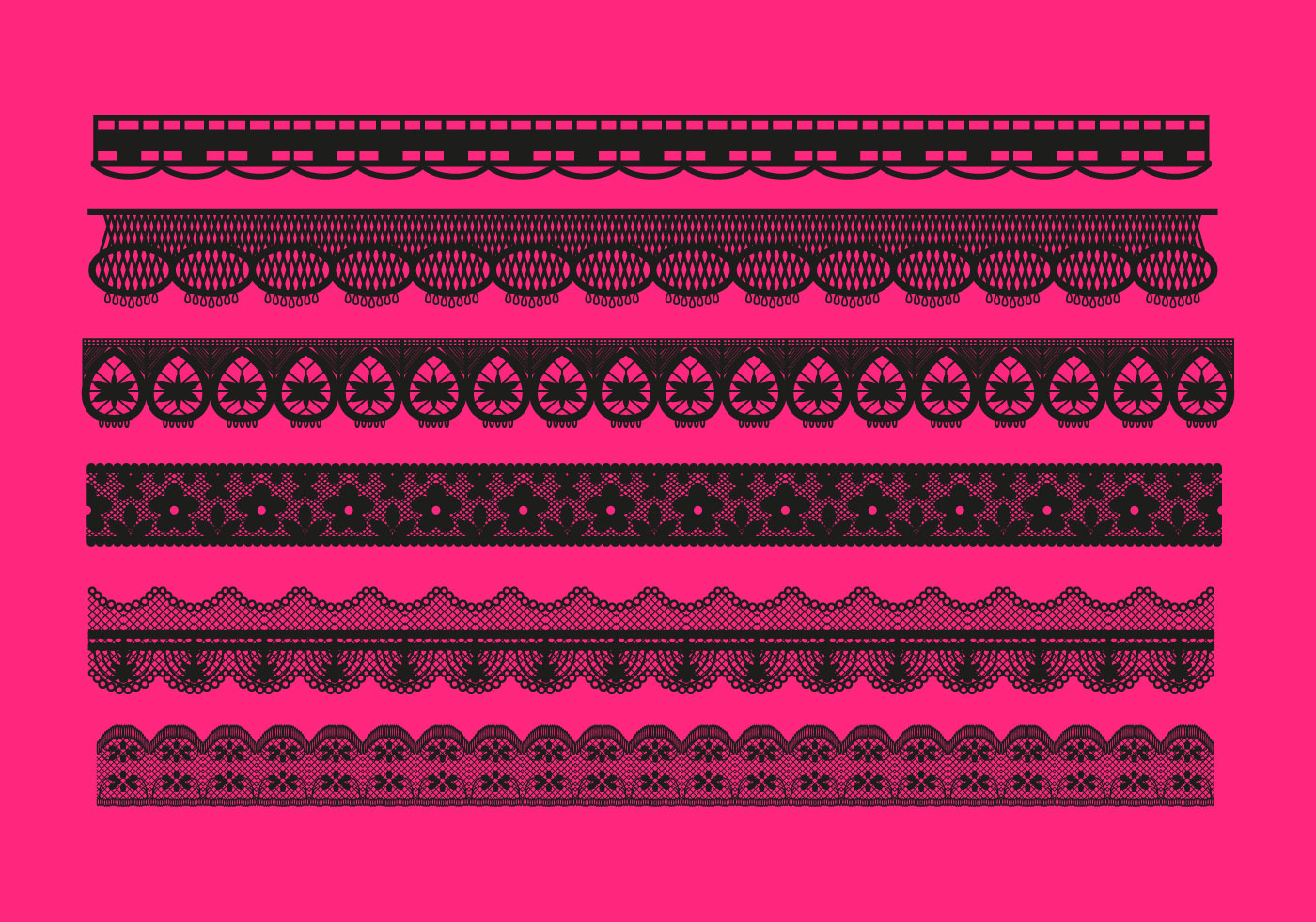 Lace Trim Patterns Vector - Download Free Vector Art ...