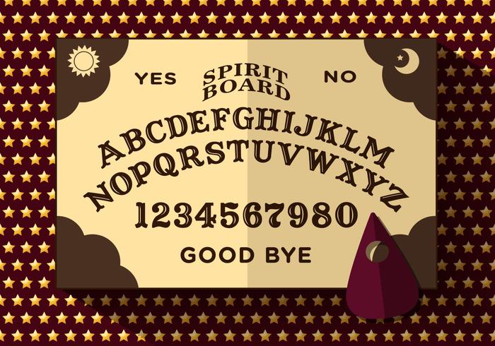 Ouija Junta Ilustración vectorial vector