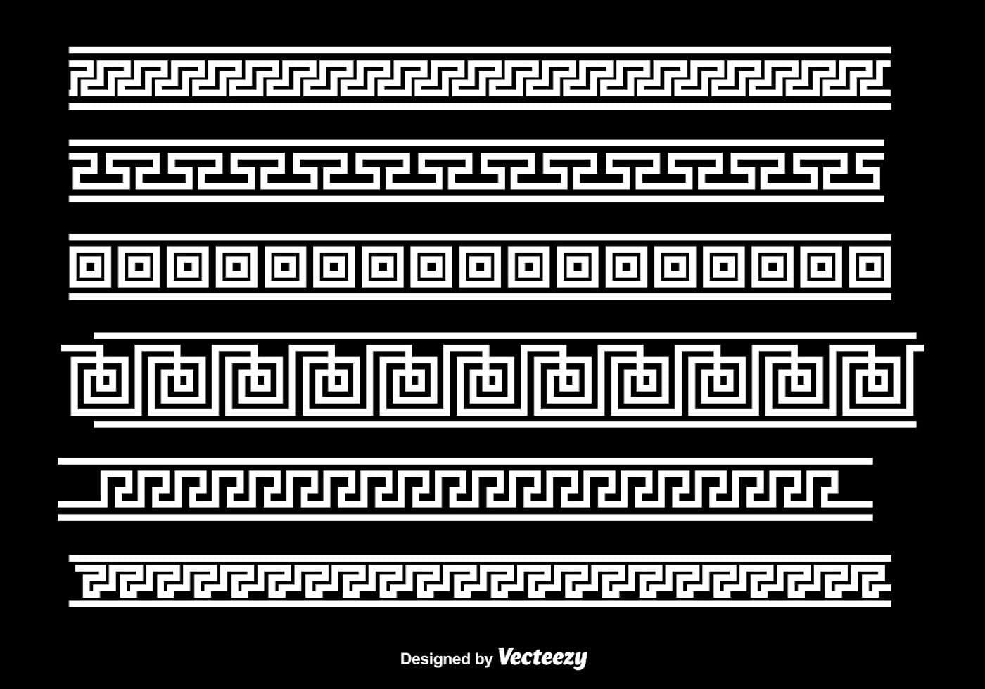 Greek Key White Border Vectors 104342 Vector Art at Vecteezy