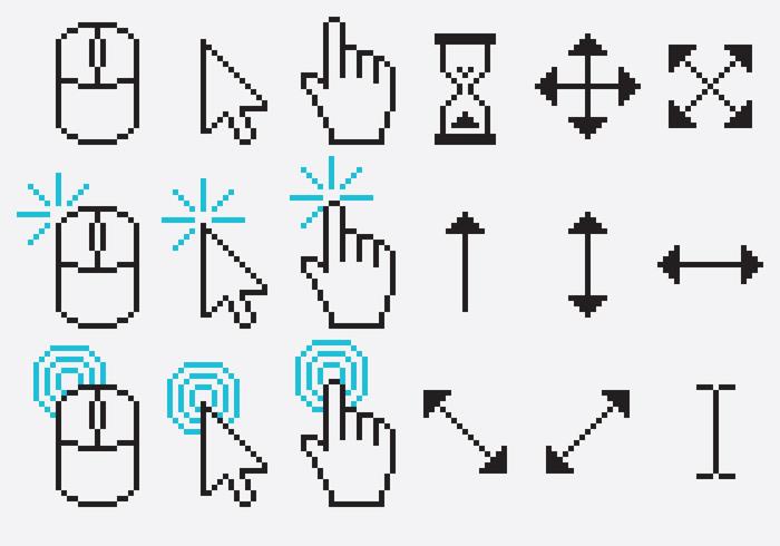 Pixel Cursor Vectors