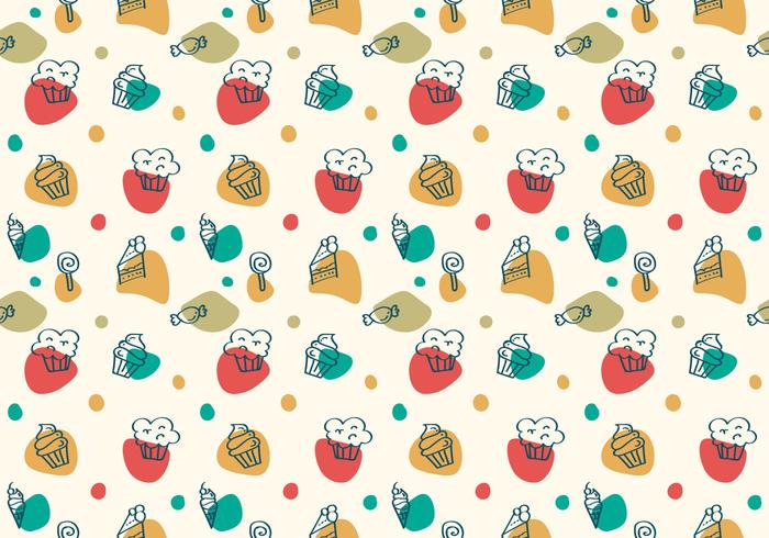 Free Cake and Dessert Vector Patterns 