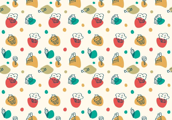 Free Cake and Dessert Vector Patterns 