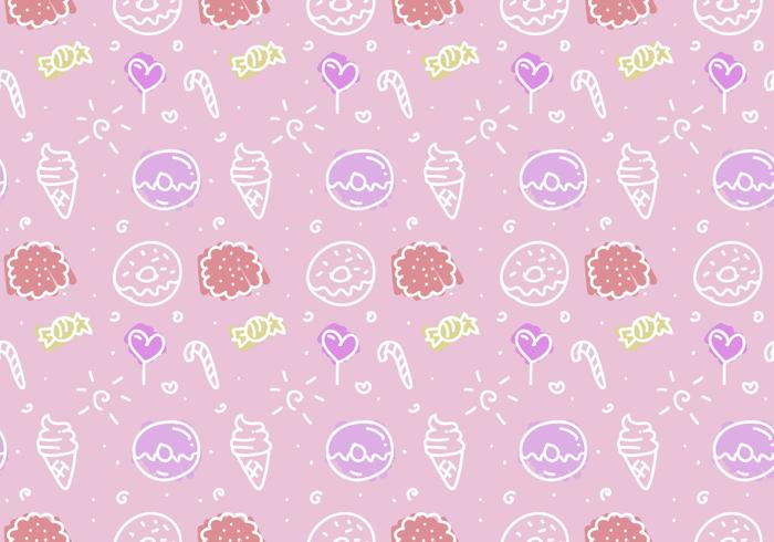 Free Pink Cake Vector Pattern