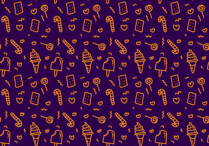 Free Candy Vector Pattern