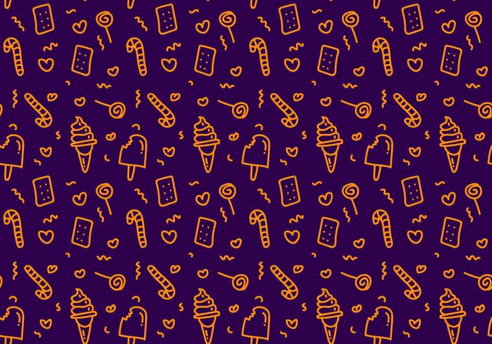 Free Candy Vector Pattern